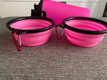 Botella de agua portátil 2 en 1 para mascotas, contenedor de comida plegable de silicona, tazón para mascotas, tazón de viaje al aire libre, alimentador para perros y gatos