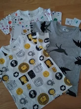 Children T-shirt for Boy Summer Animal Print Dinosaur Boys T Shirt for Girls Tops Cartoon