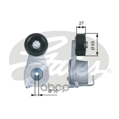 T39275_ролик Натяжной! Hyundai Santa Fe/Ix35/Cm10 09 Gates T39275 Gates арт. T39275
