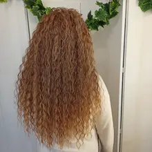 Ídolo de moda suelta el pelo de la onda profunda mechones extensiones de cabello Ombre mechones 28-32 pulgadas 120g Super largo pelo sintético del pelo rizado del pelo de la onda