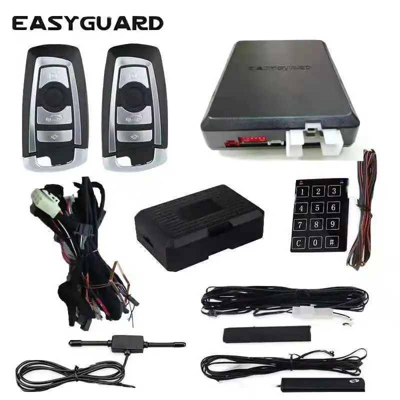 EASYGUARD CAN BUS стиль PKE комплект Подходит для BMW plug and play легко DIY установка PKE Автосигнализация с дистанционным запуском стоп кнопка