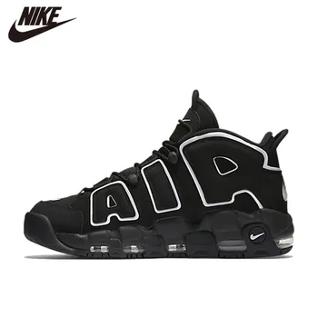 

Original Nike Air More Uptempo Men Basketball Shoes Authentic Outdoor Sports Black Sneakers 40-45