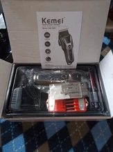 Hair-Clipper Trimmers Barber Lcd-Display-Machine Professional Electric Kemei Men 