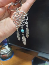 Anicent Rosa negro cuentas atrapasueños de plumas campanas de viento sueño clave cadena regalo para mujeres Vintage joyería estilo India