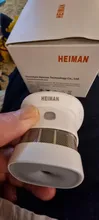 HEIMAN-Detectores de humo Zigbee 3.0 para seguridad de casa inteligente, alarma de incendios con sensor de prevención, sistema de 2.4GHz de alta sensibilidad, envío gratis