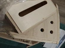 Casa de insectos de madera para jardín, refugio de abejas para insectos, caja de decoración para exteriores