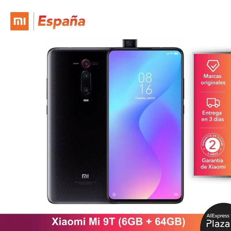  Xiaomi Mi 9T (64GB ROM 6GB RAM Triple cámara de 48 MP Android Nuevo Libre) [Teléfono Movil Versión 