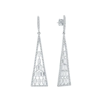 

Silver earrings with cubic zirconium sunlight sample 925