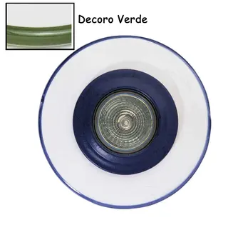 

Recessed Downlight ceramic hand-knitted decoration rigo Green