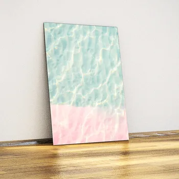 

Abstract Water-Decorative Metal Table