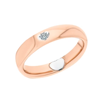 

Gold ring with diamonds sunlight sample 585