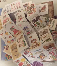 100 unids/set Kawaii tío gato caja de Metal magnético libros marcador de página papel de papelería Clip