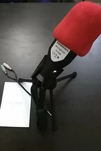 SOONHUA-Micrófono de escritorio para estudio profesional, micrófono para radiodifusión, condensador con Mini trípode para PC, 3,5mm, moda novedosa