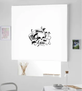 

Blind Iroa rolling youth/Skull Music! ROLLER BLINDS TRANSLUCENT! (WHITE 100X175)