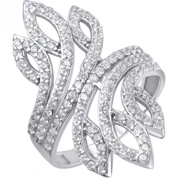 

Esthete ring with 120 silver cubic zirconia