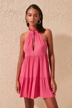 

Trendyol Fuchsia Viscose Dress TBESS20EL0842