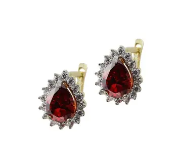 

Red Drop Cubic Zirconia stone Earrings 01-230-ER019