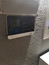 Inalámbrico Tuya APP SIM GSM casa RFID de seguridad antirrobo LCD teclado táctil sistema de alarma WIFI/GSM kit de Sensor ruso español voz