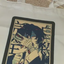 Perros Callejeros Bungou Osamu Dazai Anime de impresión de dibujos animados de bolsas de compras de las niñas de moda Casual paquete bolso de mano