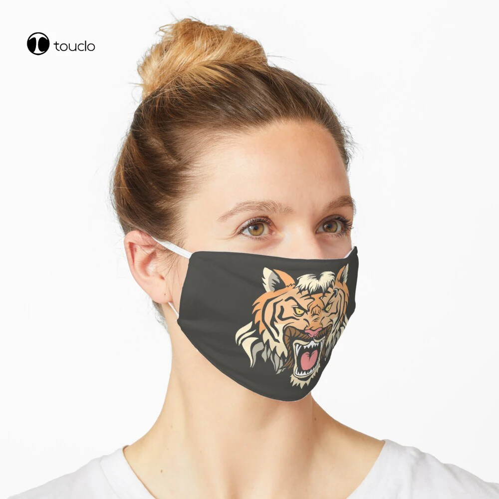 Maschera Viso Tigre Maschera Facciale Filtro Tasca Panno Riutilizzabile Lavabile
