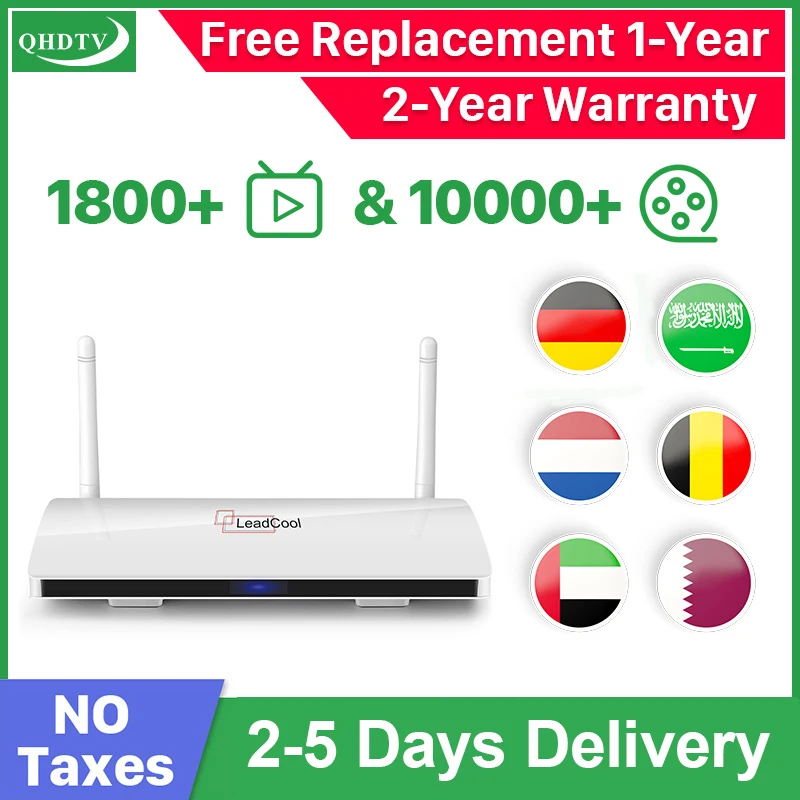 ТВ приставка Leadcool IP, немецкий, Арабская, Nederland, IP, Smart, Android 9,0, Rk3229|iptv subscription 1 year|arabic frenchbox tv receiver | АлиЭкспресс