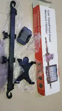 Car Tablet PC Phone Holder Universal 2 in 1 Rack 360 Degree Back Seat Headrest Mount