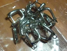 Ganchos de cierre de pendientes para mujer, accesorios de joyería hechos a mano, diseño de moda, ganchos para pendientes hueca