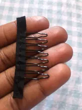 Alileader 12 unids/lote Peluca de pelo peluca tapa peines para extensiones y Clips con encaje para peluca Cap