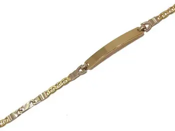 

Identity bracelet cadet gold sterling bicolor