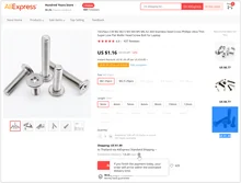 Wafer-Head Screw-Bolt Flat Cross-Phillips 304-Stainless-Steel M2.5 M1.4 M3 M4 M5 M6 A2