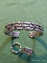 Vintage de plata grande multicapa de Color anillos con forma de pescado para las mujeres, declaración de anillo de boda, anillos anelli