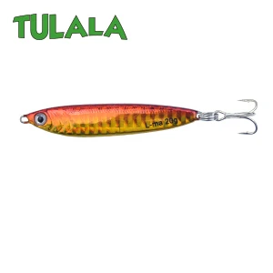 Tulala металлическая литая 20 г джиговая блесна для швартовки, литье свинца, рыбы, SeaBass, рыбалка на щуку Приманка снасти, вобберы, жесткие приманки - Цвет: Red Gold