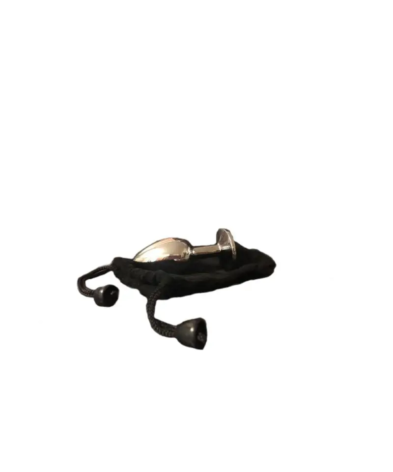 АНАЛЬНАЯ ПРОБКА МЕТАЛЛИЧЕСКАЯ С УКРАШЕНИЕМ- ОГРАНИЧИТЕЛЕМ РОЗОВОГО ЦВЕТА