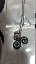 De moda Triskel Triskelion colgantes y collares para mujeres Acero inoxidable Allison Argent Teen Wolf collares para hombre, joyería de regalo