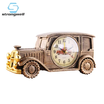

Retro Car Model Clock Ornaments Abstact New Creative Car Clock Crafts Miniature Living Desktop Home Decoration Birthday Gift Toy