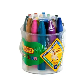 

Crayons round wax 16 color (glass) Jovi 980/16