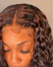 Peluca Frontal de encaje con ondas al agua, cabello humano Sdamey 13 × 360 × 6, encaje rizado profundo, Frontal, brasileña, 28, 30, 40 pulgadas, 4x4, cierre, 4/13