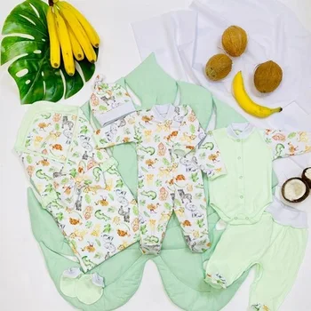 

Комплект для новорожденного "Мармеладка" ЛЕТО Комплекты на выписку и для прогулок 0-6 мес