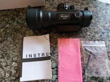 DIANA-Mira telescópica para rifle de caza, visor óptico táctico con punto verde y rojo ajustado a carril con alcance 2x40, 3x42, 3x44, 1x40 para 11/20mm