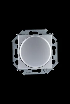 

Simon 15 aluminum light regulator rotary-push, pass, 500 W, 230 V, screw. Clamp 1591790-033