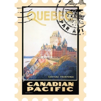 

Canada souvenir magnet vintage tourist poster