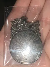 Mi forma Tetragrammaton dije en forma de talismán encanto hombres collar de acero inoxidable Wiccan Pagen pentagrama Pentáculo amuleto regalo de la joyería