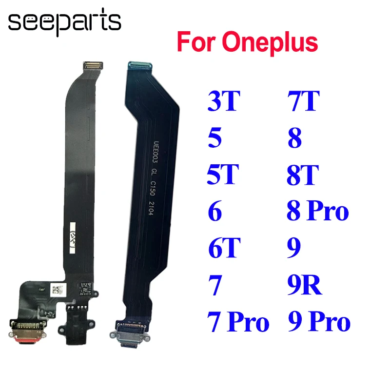 100% Tested For Oneplus 3T 5 5T 6 6T 7T 8T 9R USB Charging Port Charger Dock Plug Connector Board 7 8 9 Pro | Мобильные телефоны и