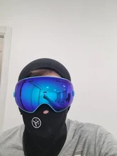 PHMAX-Gafas de esquí antiniebla para hombre y mujer, lentes de Snowboard de doble capa con protección UV400, lentes de sol para nieve