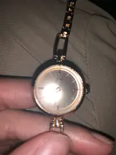 Reloj de pulsera de acero inoxidable para mujer, pulsera de cuarzo pequeña, de lujo, a la moda, sencillo, 1 Uds.