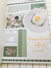 JIANWU-pegatina de cuaderno creativo Simple, pegatinas para álbum de recortes, diario, suministros escolares kawaii, 1 Juego