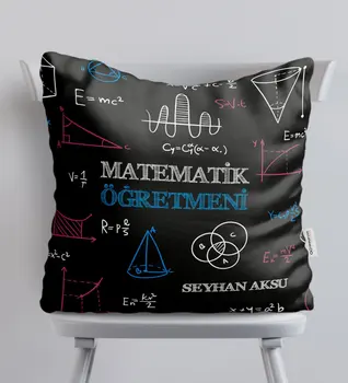 

Personalized Math Teacher White Yastık-11