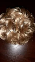 Bicicleta con sintético Flexible moño para el cabello rizado cabello moño elástico sucio ondulado Scrunchies abrigo de cola de caballo de pelo banda Exte