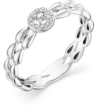

Alcor ring with 12 diamonds in white gold