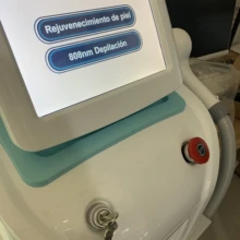 Máquina portátil de depilación, diodo láser de 808nm, Para rejuvenecimiento de la piel, máquina de depilación de 808nm, Envío Gratis